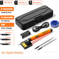 1000mAh USB LED Digital Electric Soldering Iron Kit Mini Cordless Adjustable Temperature 300-450℃ Smart Welding Solder Tool
