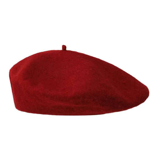 Fashion Warm Winter Wool Berets Hat Retro Solid Color French Artist Hat All Matched Elegant Plain Cap Lady