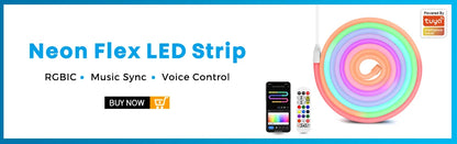 Controlador WLED ESP32 RGBIC COB LED Tira de luz Kit de cinta reactiva al sonido Música Sincronización Funciona con Alexa 24V 5 10 15 20 25 30 40 M
