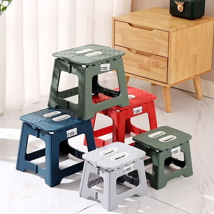 New Adult Children Portable Folding Stool Thickened Plastic Saddle Chair For Outdoor Activities And Fishing