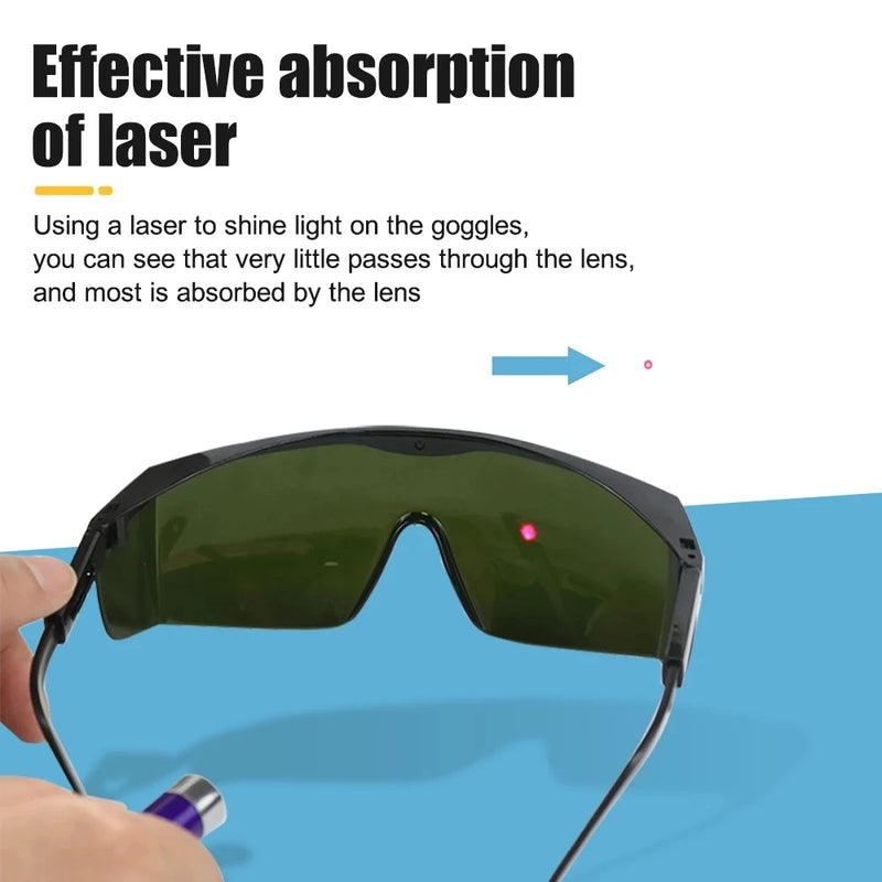 Gafas de seguridad láser JUICEASE Gafas antideslumbrantes Gafas protectoras de seguridad láser infrarrojas Gafas de soldadura con radiación ultravioleta