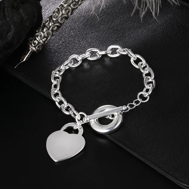 925 Sterling Silver Chain Bracelets for Men Women Braided Rope Male Fashion Jewelry High Quality New 4mm 