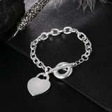 925 Sterling Silver Chain Bracelets for Men Women Braided Rope Male Fashion Jewelry High Quality New 4mm 