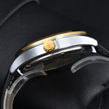 Orient Double Lion Watch Japanese Fully Automatic Mechanical Watch Hollowed Out Business Men's Watch Leather Strap
