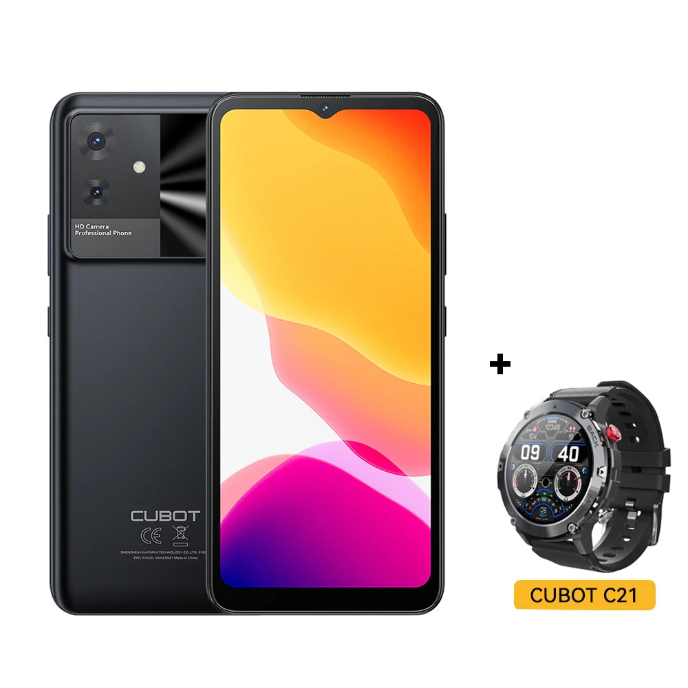 [World Premiere]Cubot Note 21 Smartphone 12GB+128GB 6.56"HD+Screen 90Hz Refresh Rate 5200mAh 50MP Rear Camera Smart Mobile Phone