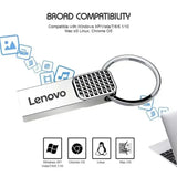 Memoria USB 3.0 Lenovo OTG de 2 TB, de metal, USB 3.0, de 1 TB, tipo C, de alta velocidad, 128 GB, miniunidad flash, resistente al agua