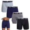 4pcs Set Mid-Long Boxer Shorts Men's Underwear Male Underpants for Men Homme Boxershorts Slips Soft Panties Brand Sexy