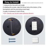 1PC Dummy Fake Camera with LED Red Light, Battery Operated, No Wiring Required, Indoor Outdoor Fake Dome Security Camera