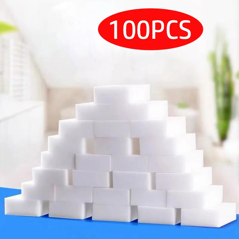 20/50/100PCS Esponja De Melamina Esponja Mágica Borracha Para O Escritório Da Cozinha Banheiro Casa De Melamina Nano Cleaner Esponja De Limpeza
