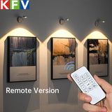 USB Rechargeable Intelligent Human Sensing Wireless Wall Light Dimmable Led Spotlight for Lighting Paintings Pictures Spotlights