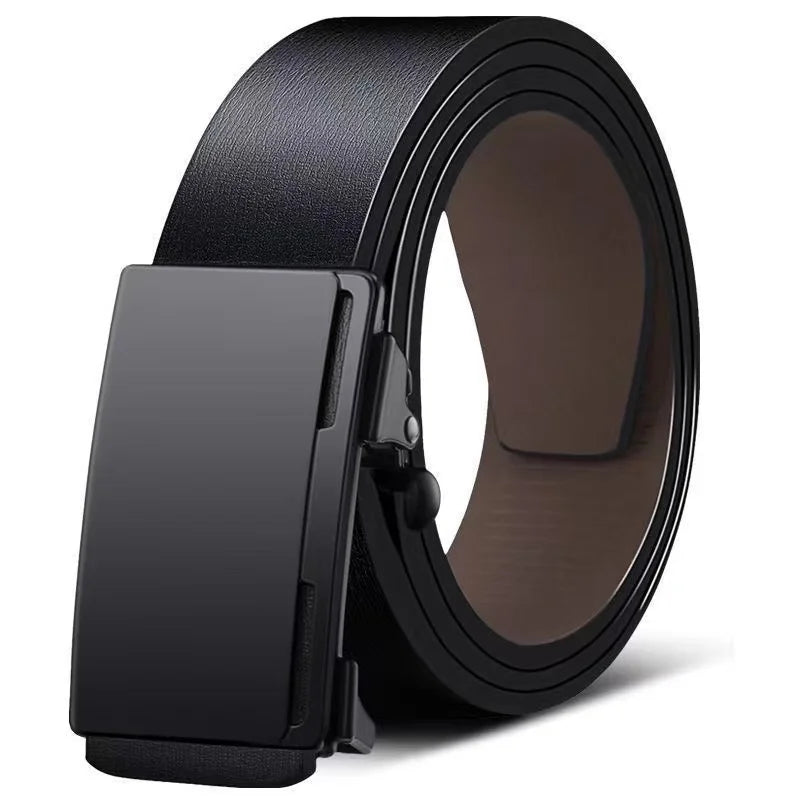 Cinturones de marca famosa para hombre, cinturones de cuero genuino de lujo de calidad, correa de metal con hebilla automática.