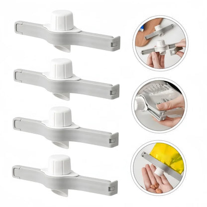 Armazenamento de cozinha alimentos lanche saco de vedação clipes parafuso tampa tempero saco leite em pó preservação clipe gadgets acessórios para casa