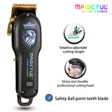 MAGICFUL New Professional Hair Clipper Rechargeable Electric Trimmer For Men Beard Kids Barber Cutting Machine Haircut Machine