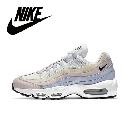 Nike Air Max 95 Unisex Trendy Retro Anti slip Wear-resistant Comfort Fabric Running Shoes GS/Black Warrior