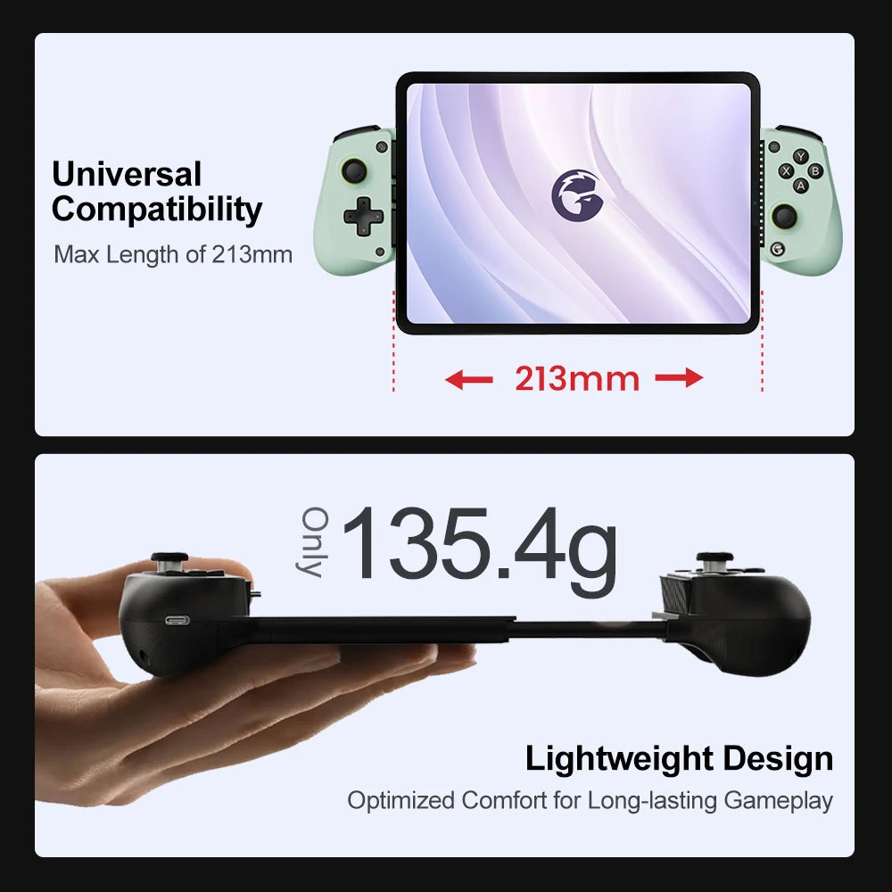 GameSir X5 Lite Mobile Phone Gamepads for iPhone 16 15 Series iPad Mini Android Tablet Controller Hall Effect Joysticks Design