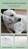 6PCS Cat Dog Disposable Glove Towels Pet Wash Free Glove No Rinse Washing Gloves Towels Deodorizing Dry Cleaning Wet Towels