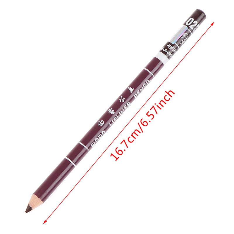 Professional Wood Lip liner Waterproof Lady Charming Lip Liner Soft Pencil Makeup Women's Long Lasting Cosmetic Tool 28Color