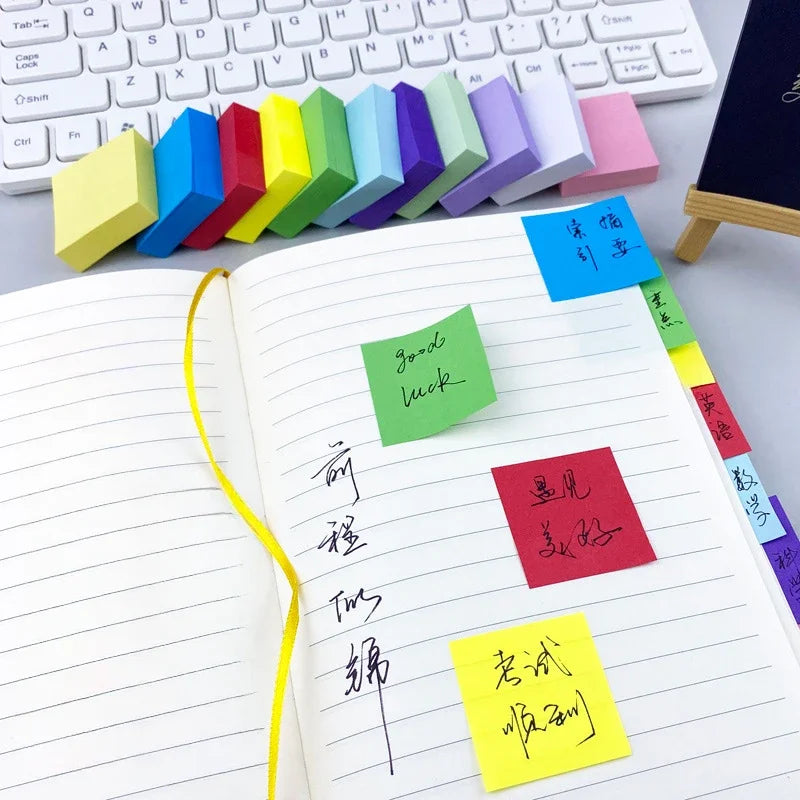 11 Pcs Fluorescent Color Sticky Notes Posted It Note Pads Stickers Planner Sticker Notepad Memo Pad School Office Supplies