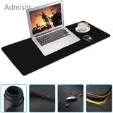 XXL Desk Mat Black And White Strata Liquid Mousepad Large Abstract Mouse Pad Gaming Deskmat With Lockedge Office Non-slip Carpet