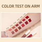 Nude Matte Lip Gloss 24 Colors Long-lasting Velvet Lipstick Waterproof Non-stick Cup Sexy Red Dark Lip Tint Makeup Cosmetic