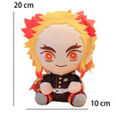 Q Version Demon Slayer Anime Boneca de pelúcia, Fantoche fofo, Brinquedo Kawaii, Boneca legal, Decoração do quarto, Presentes de aniversário infantil, Ventilador, 20cm