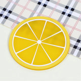 Fruit Shape Cup Coaster Silicone Slip Insulation Pad Cup Mat Hot Drink Holder Mug Stand Home Table Decorations Kitchen Accessory