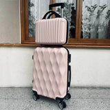 Luggage Set of 2 Pieces, Carry-On Luggage Bag 20inch Portable Small Suitcase Set 14inch Handbag Trolley Case with Universal Wheels Lightweight Travel Gift Code Lock Suitcase
