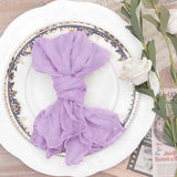 Set of 12 Gauze Cheesecloth Napkins Cloth Bulk Dinner Table Napkins for Home Wedding Valentine's Party Event Table Decoration