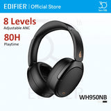 Edifier WH950NB Active Noise Cancelling Wireless Headphones Bluetooth 5.4 Headset, Hi-Res Wireless, 80hrs Playback,4 Microphones