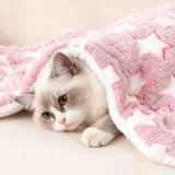 12 Color Dog Bed Mat Portable Pet Sleeping Bed Plush Blanket Washable Cat Bed Sofa Home Travel Comfort Warm Soft Flannel Blanket