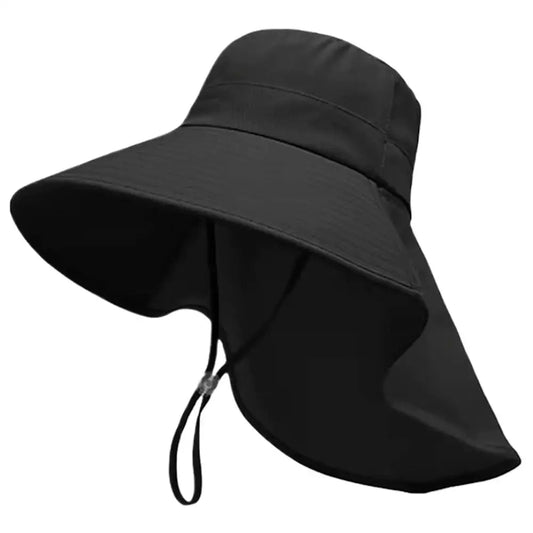 Protection Sun Hat Polyester Fiber Wide Brim with Neck Cover Cooling Quick Dry for Beach Hiking Fishing Gardening Outdoor Activities