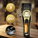 Kemei KM-2373 Baber Hair Clipper Professional Hair Cutting Machine With Charging Base For Men Electric Hair Trimmer Men Gift