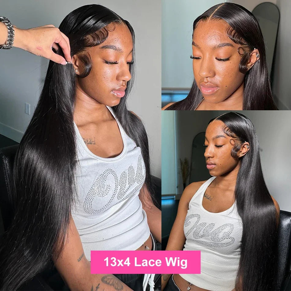 Peruca lace frontal gluseless cabeloliso HD - sem cola