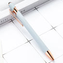 20-200 Pens Wholesale Metal Ballpoint Pen Touch Screen Pen Office School Advertising Pen Custom Logo Text Laser Engraving