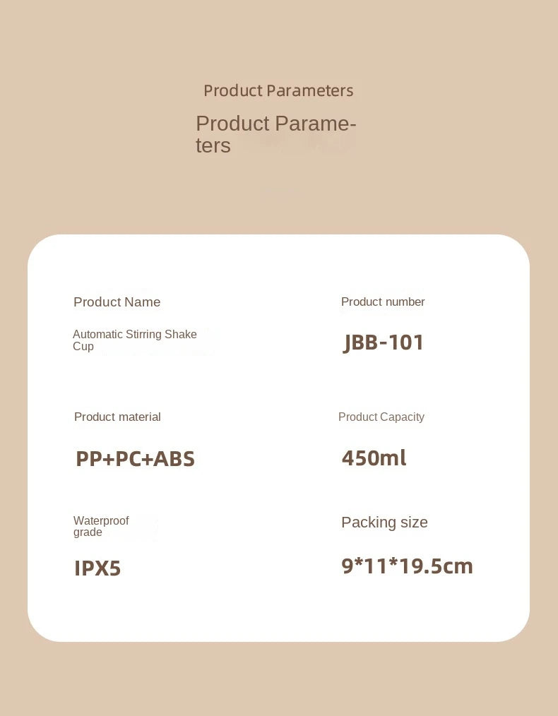 New Self-Stirring Shaker Cup Automatic Stirring Cup for Protein Shakes and Meal Usb Rechargeable Shaker Portable Mixing Cups