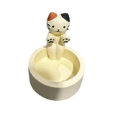 Kitten Candle Holder Cute Cat Candlestick Creative Aromatherapy Candle Holder Durable High Temperature Cartoon Candlestick Decoration