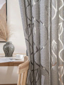 1pc Decorative Cut-Out Design Twining Leaves Sheer Curtain For Bedroom/Living Room