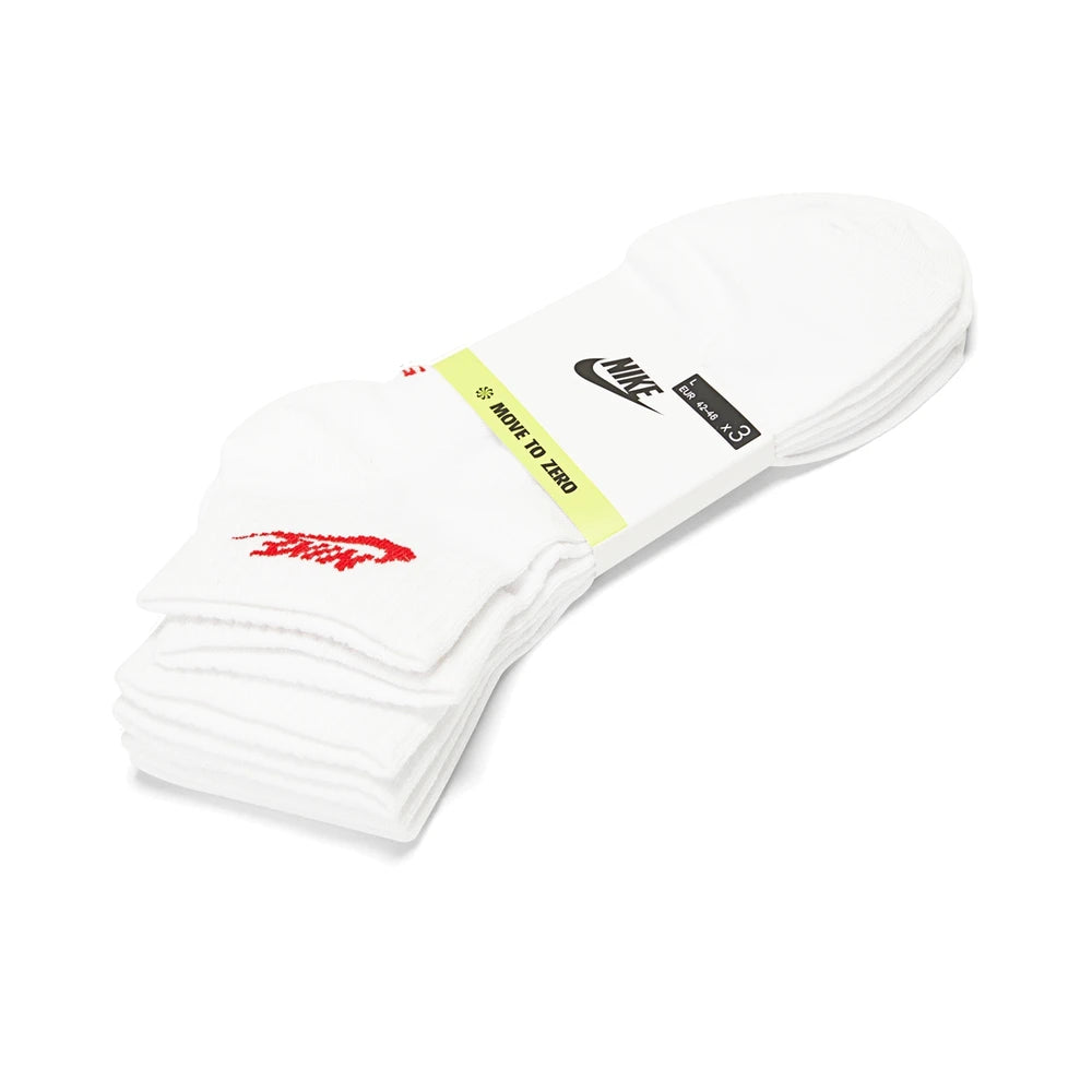 NIKE 2025 Adulto U NK NSW ESENCIAL DIARIO AN Paquete de medias extra de 3 pares DX5074-911