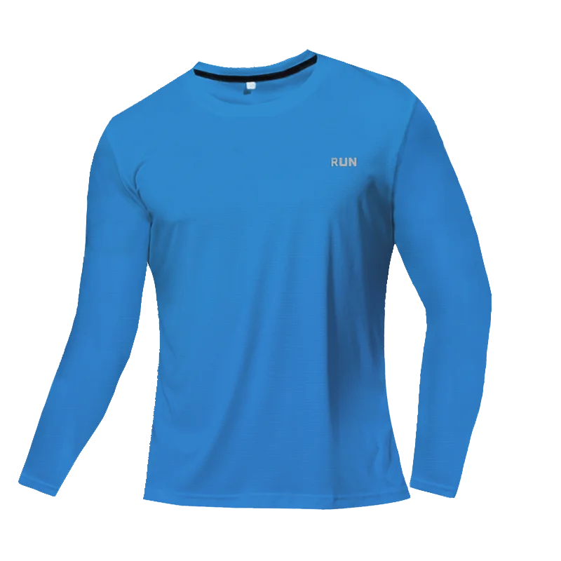 Camiseta transpirable de secado rápido, camisetas deportivas, ropa de entrenamiento, camiseta de manga larga para hombre, accesorios de gimnasio para correr de otoño, fitness para hombre.