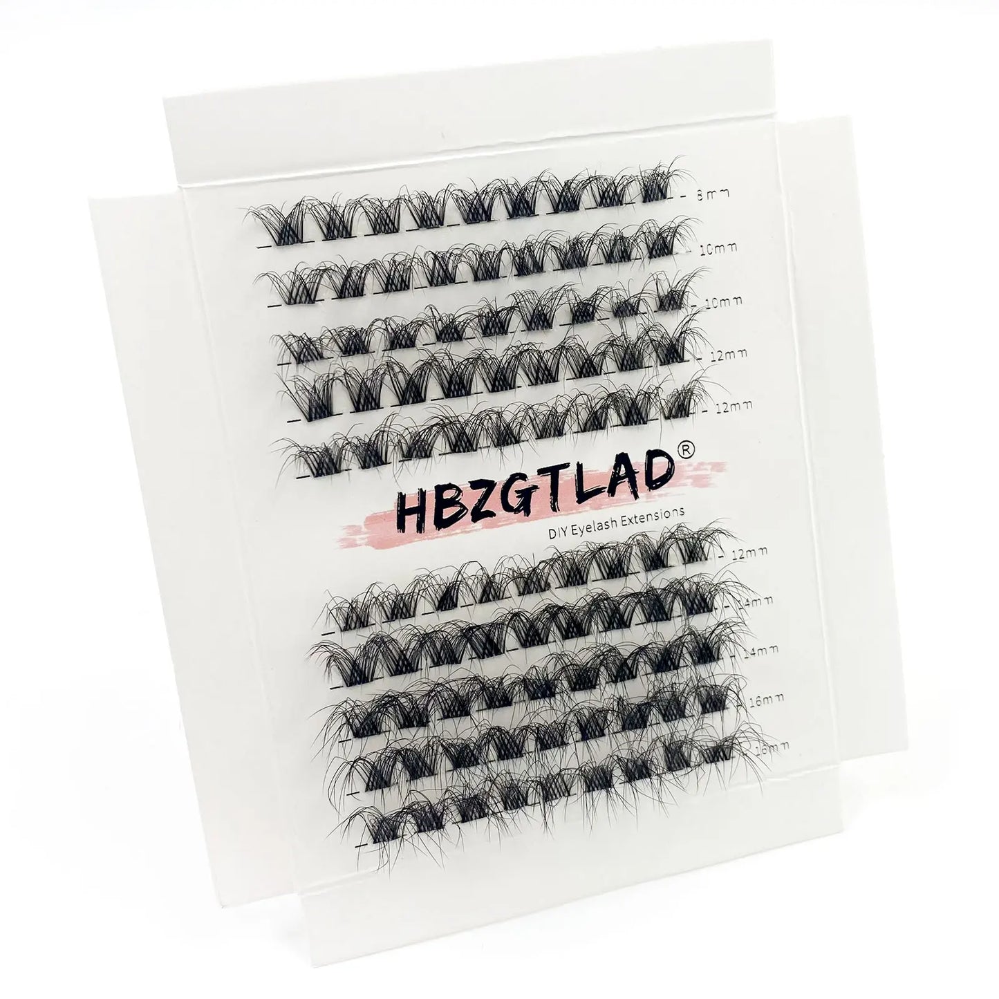 5D DIY Cluster Invisible band Lashes Segmented Bundle Thick Eyelashes Extension Russian Volume Individual False Lashes Cilios