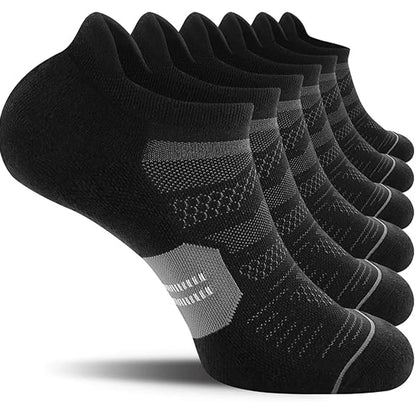 3/6 pairs of breathable and non slip invisible boat socks for men and women, ankle running socks, outdoor fitness socks