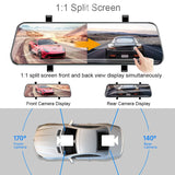 Acceo A37 Car DVR 10.0 Inch Rear View Mirror 2.5K Dash Cam 1080P Car Camera With Rear View Camera Video Recorder Registrar DVRs