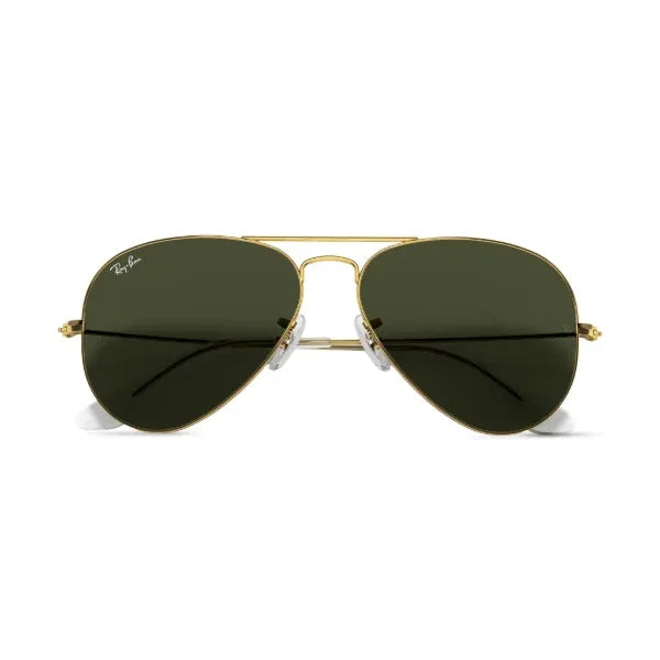 Rayban Original 3026 Aviator Glass Lenses 62mm Sunglasses Unisex Oval Classic Thin Metal Frame in box