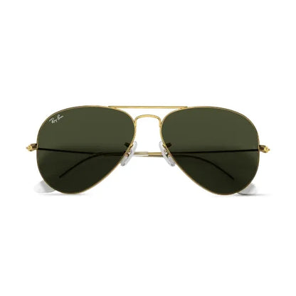 Rayban original 3026 Aviator Glass Lenses 62mm Sunglasses Unisex Oval Classic Metal Thin Frame in box