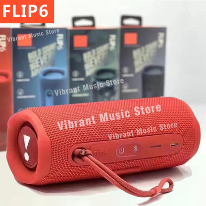 FLIP6 Wireless Bluetooth Speaker, Outdoor Riding Waterproof Subwoofer, AUX Audio Input, TF Card Playback, MP3 Music Player
