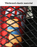 Car Seat Back Organizer Trunk Net Mesh Pocket Elastic String Net Magic Sticker Universal Portable Storage Bag Car Accessories