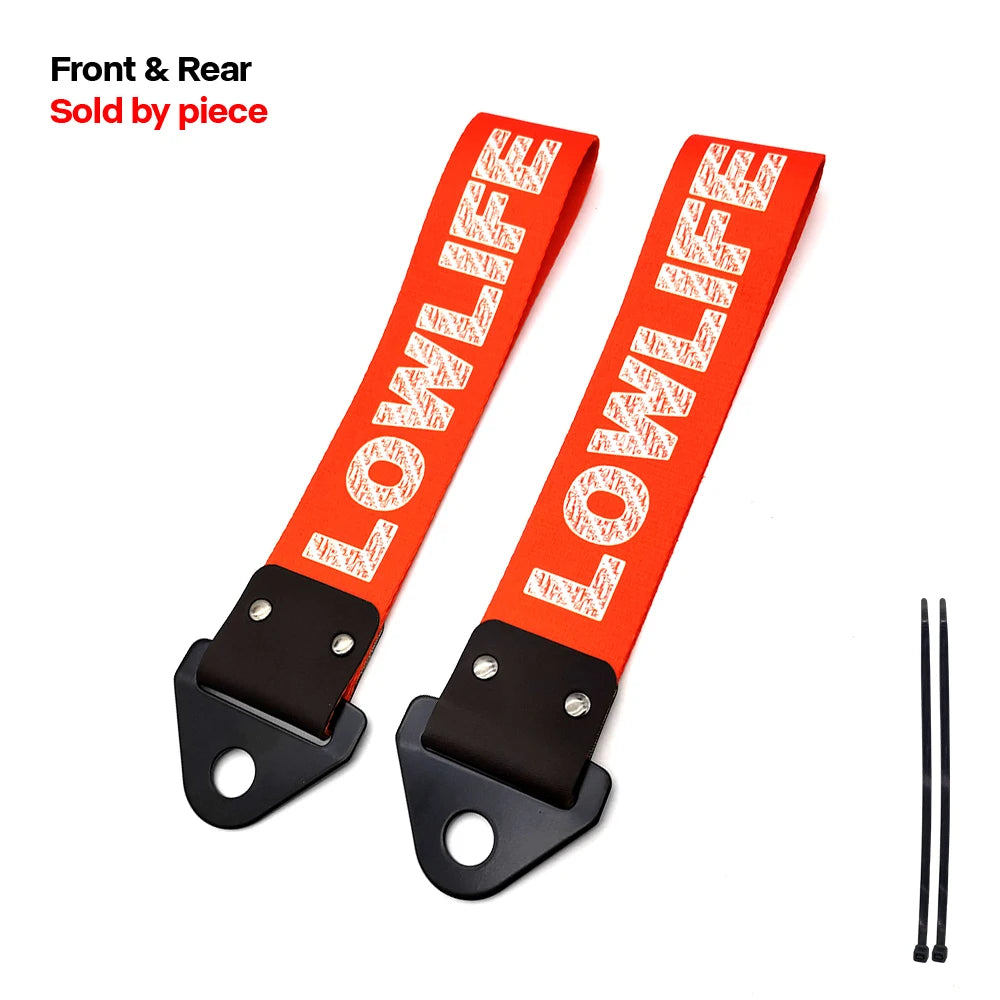 JDM Racing Culture Car Pendant Tow Strap Belt Tow Rope Ribbon Trailer Rope Bumper Towing Strap FOR NOS HKS Initial D Accessories