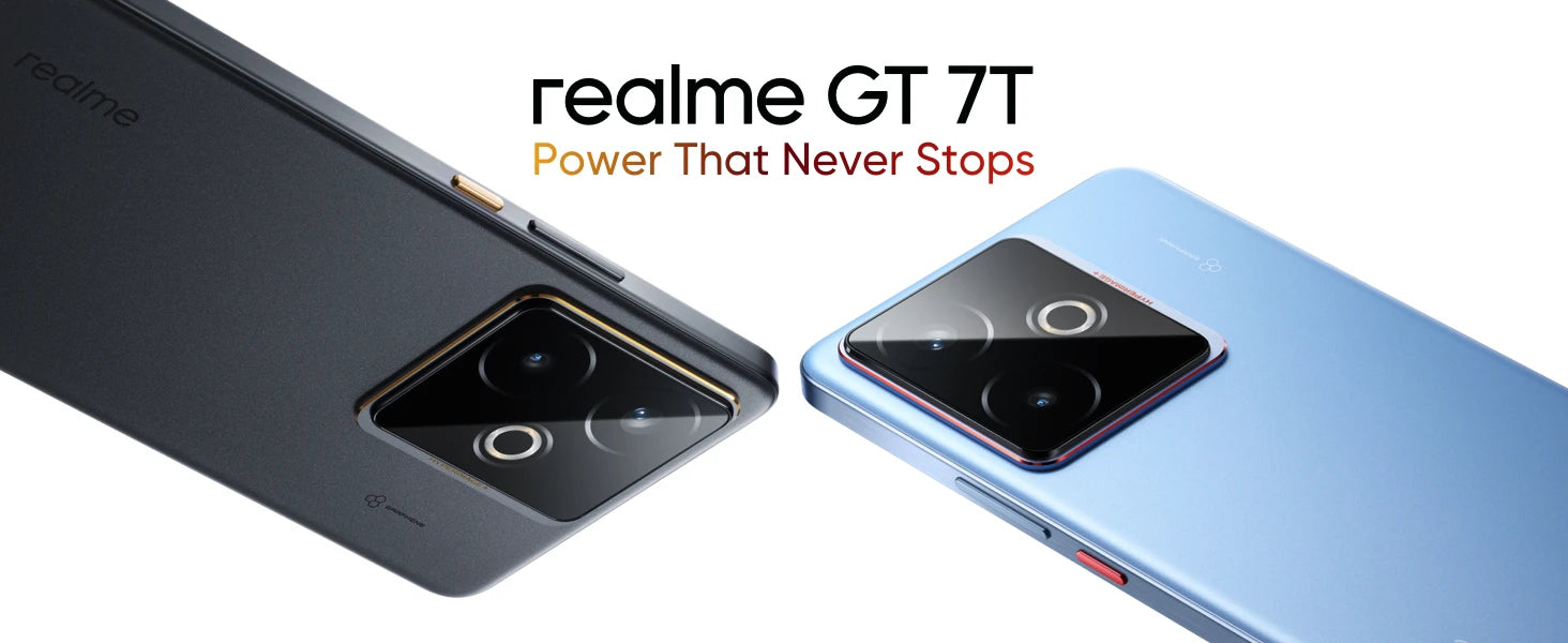 realme GT 7T Smartphone 5G 2025 New MediaTek 8400-MAX 7000mAh Titan Battery 120W Ultra Charge 6.8'' 120Hz Display Global Version