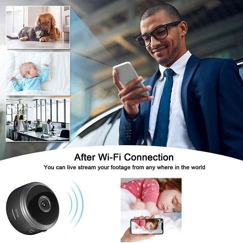 Mini WiFi A9 Camera 1080P HD Wireless Monitoring Security Protection Remote Monitor Video Surveillance Camcorders Smart Home