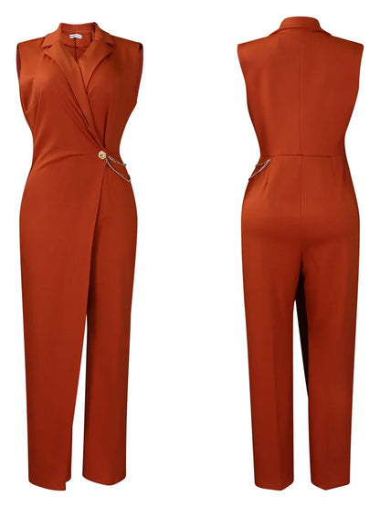 Monos Wmstar para mujer, conjuntos de una pieza sin mangas, lisos, para oficina, de verano, sexys, venta al por mayor, envío directo